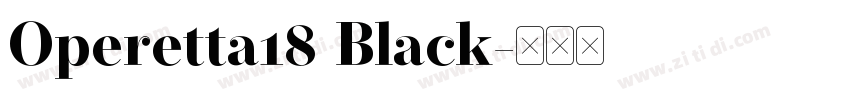Operetta18 Black字体转换